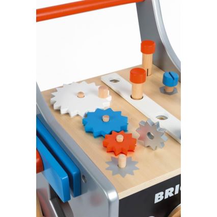 Janod - Wooden walker with tools BRICOKIDS