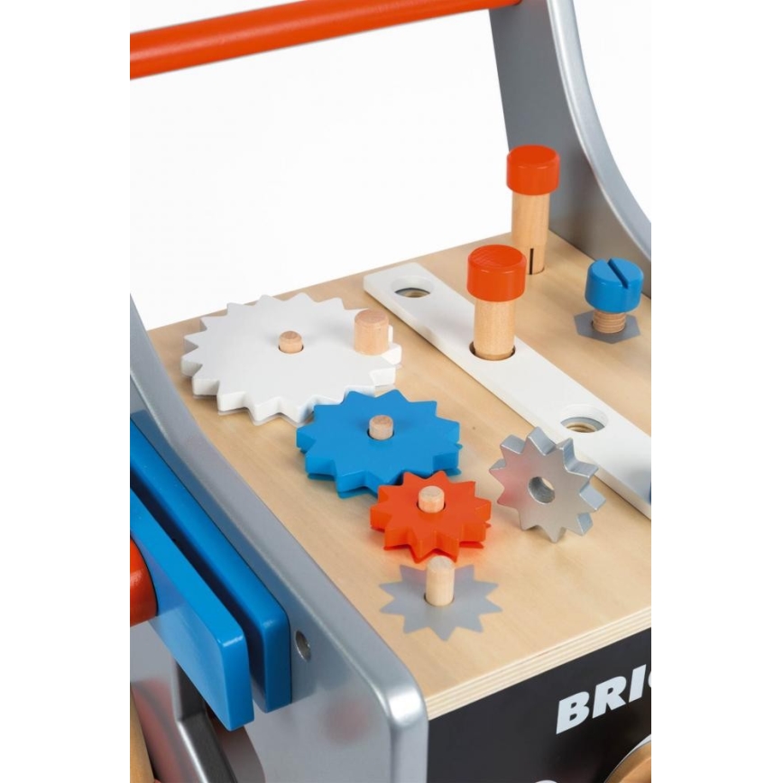 Janod - Wooden walker with tools BRICOKIDS