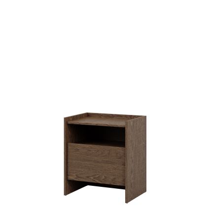 JAPANDI Bedside Table 60 x 53 cm, Baltic Storm Oak