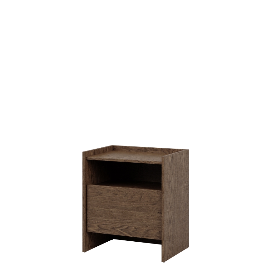 JAPANDI Bedside Table 60 x 53 cm, Baltic Storm Oak