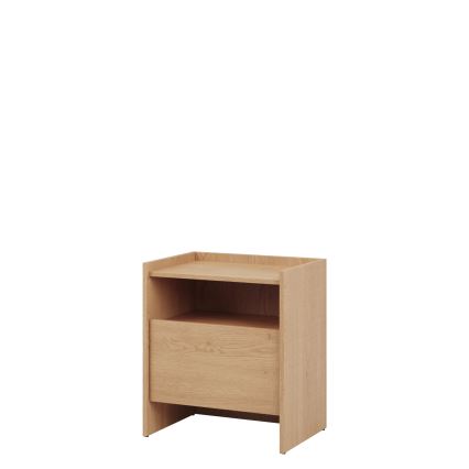 JAPANDI Nightstand 60x53 cm Cremona Oak