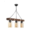JASMIN Chain Pendant Light 3xE27/40W/230V Brown/Beige