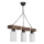 JASMIN Chandelier 3xE27/40W/230V brown/white