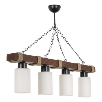 JASMIN Pendant Light 4xE27/40W/230V Brown/White
