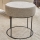 JAVI Ottoman Ø 40 cm, Cream