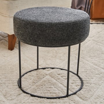 JAVI Stool, Ø 40 cm, Anthracite