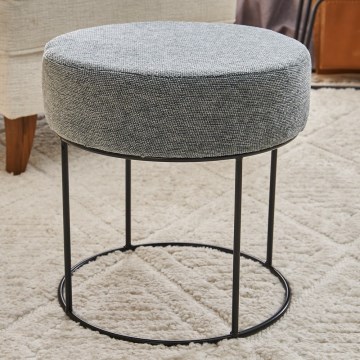 JAVI Stool, Ø 40 cm, Grey