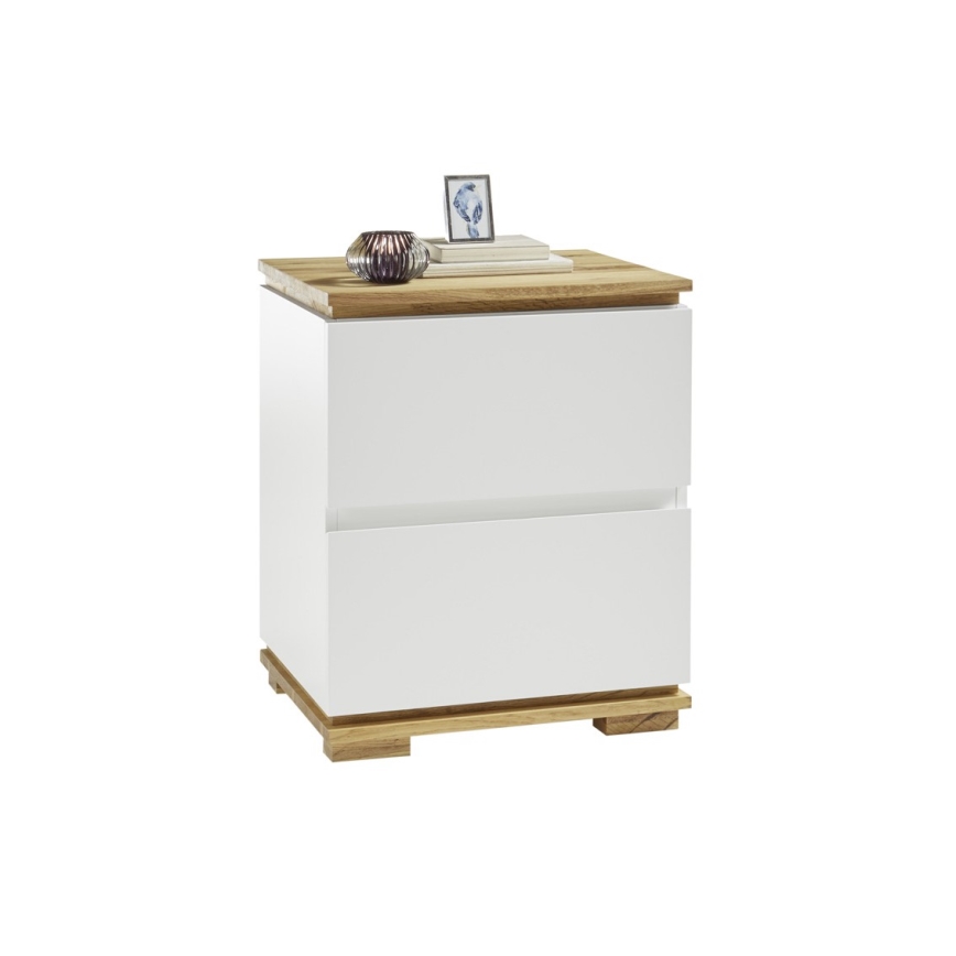 JAVIN White Nightstand