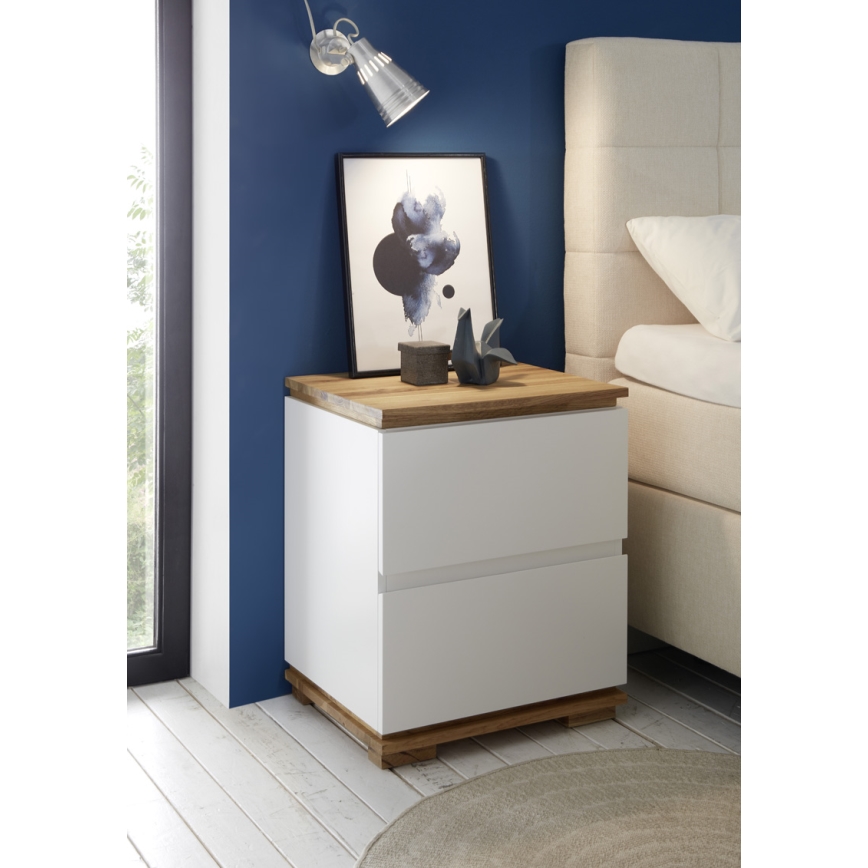 JAVIN White Nightstand