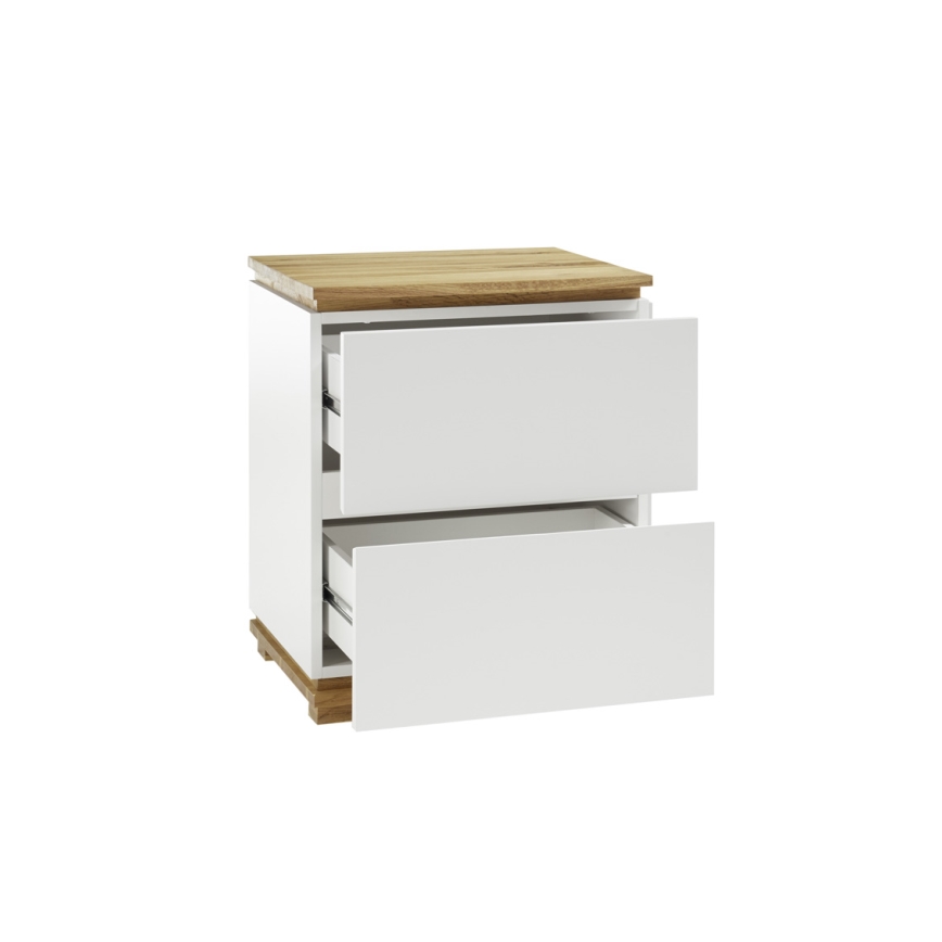 JAVIN White Nightstand