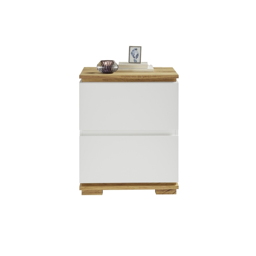 JAVIN White Nightstand