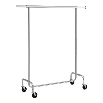 JEAN Mobile freestanding coat rack 110/150x160x45 cm, silver
