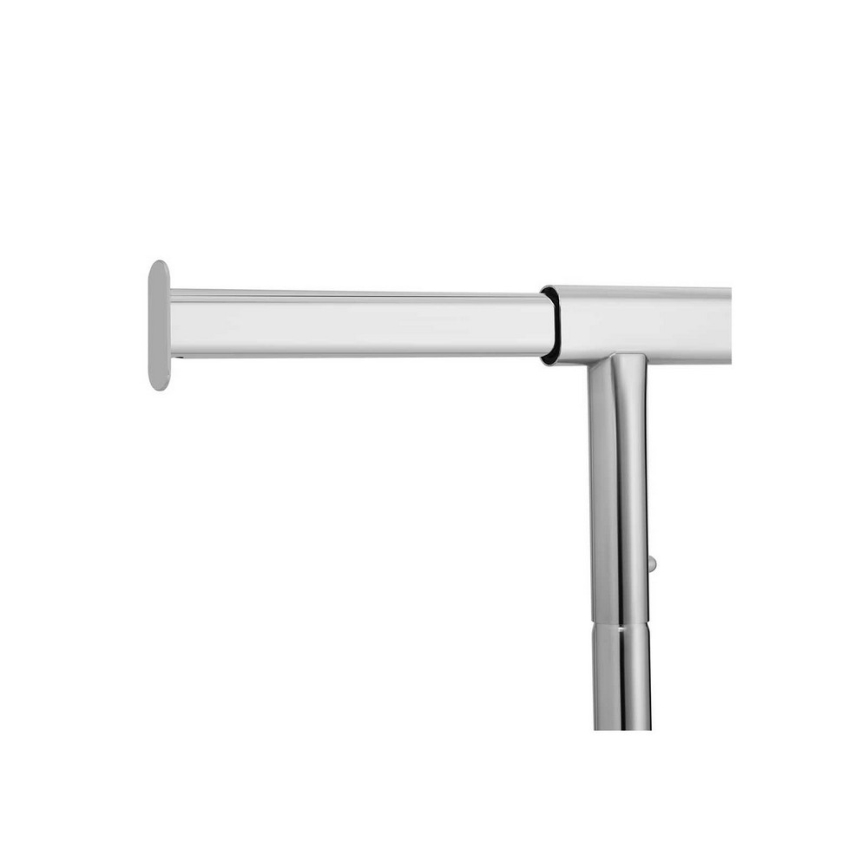 JEAN Mobile freestanding coat rack 110/150x160x45 cm, silver