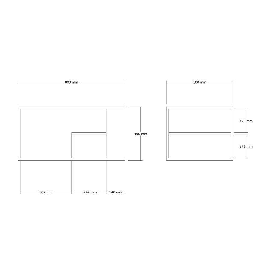 JELIO Coffee Table, Beige Marble Effect