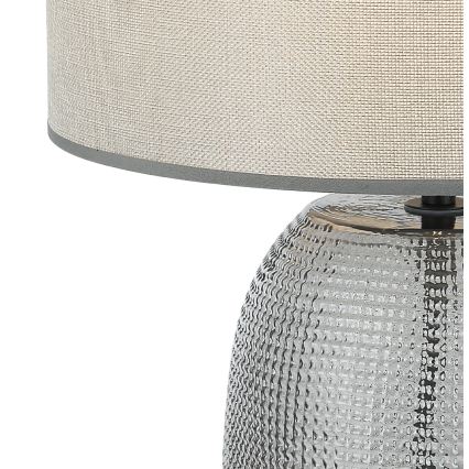 JENIFER Table Lamp 1xE27/40W/230V Gray/Smoked