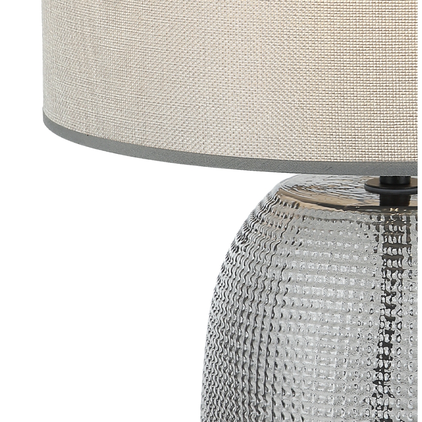 JENIFER Table Lamp 1xE27/40W/230V Gray/Smoked
