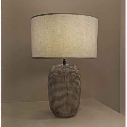 JENIFER Table Lamp 1xE27/40W/230V Gray/Smoked