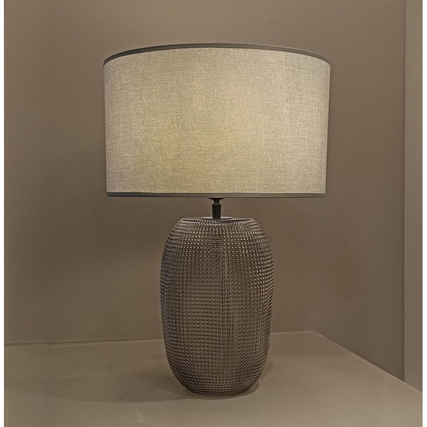 JENIFER Table Lamp 1xE27/40W/230V Gray/Smoked