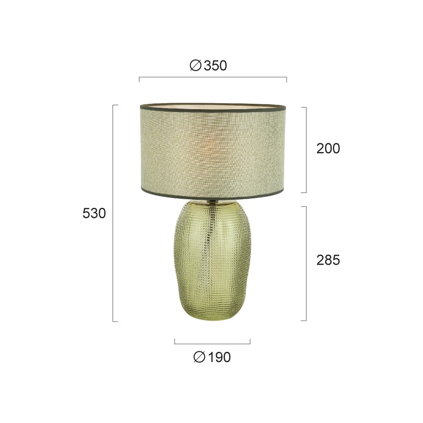 JENIFER Table Lamp 1xE27/40W/230V Green