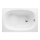 JIKA H2340000000001 - Seated bathtub RIGA 105x70 steel/white