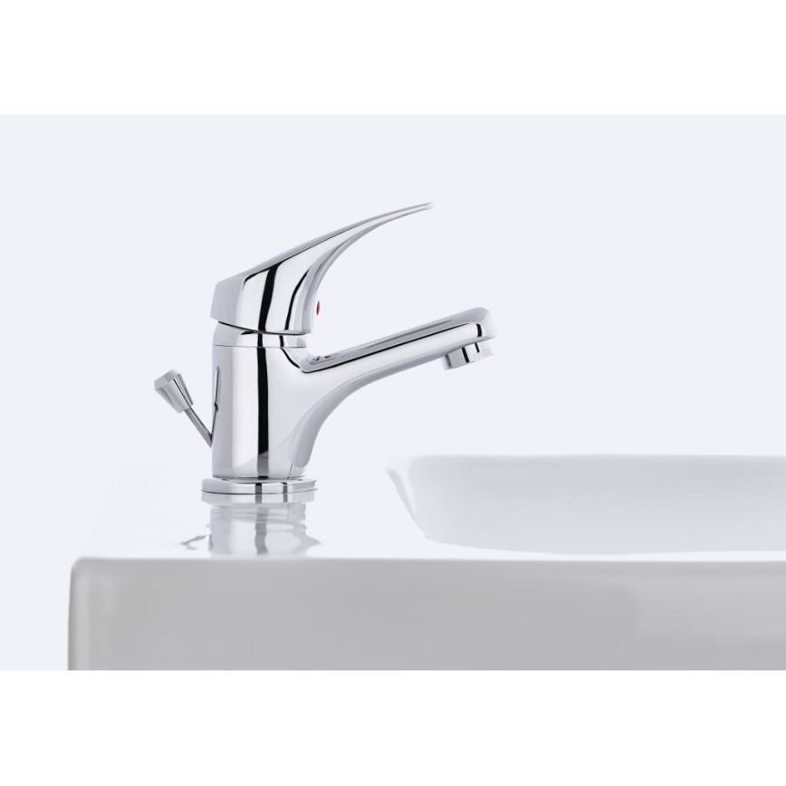 JIKA H3111N10041111 - Basin tap + waste with overflow TALAS 12,3 cm shiny chrome