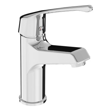 JIKA H3111W10045101 - Basin tap with medical lever CUBE 16,4 cm shiny chrome