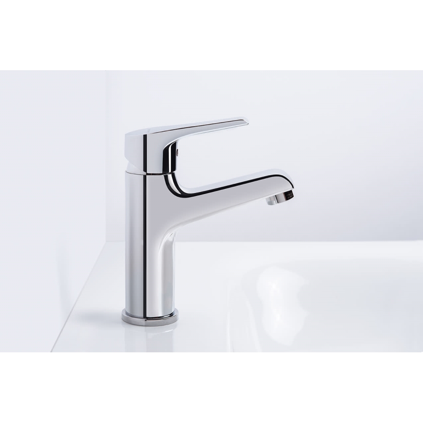 JIKA H3111W10049101 - Basin tap CUBE 17,9 cm Cold Start/shiny chrome