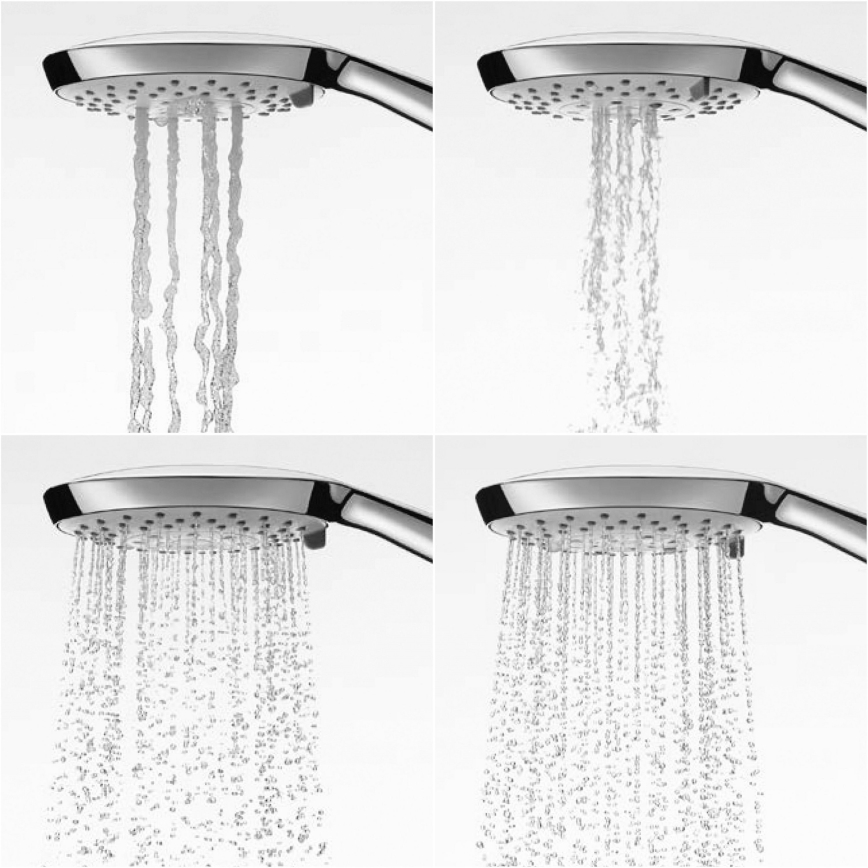 JIKA H3611X30044711 - Handheld shower CUBITO shiny chrome