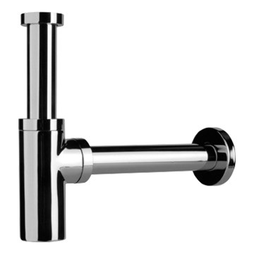 JIKA H3747100040001 - Round basin trap MIO shiny chrome