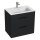JIKA H4536021763521 - Bathroom cabinet with a basin CUBE 60,7x65 cm black