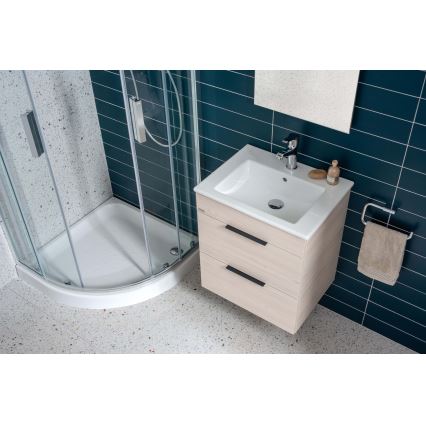 JIKA H4536021765141 - Bathroom cabinet with a basin CUBE 60,7x65 cm ash