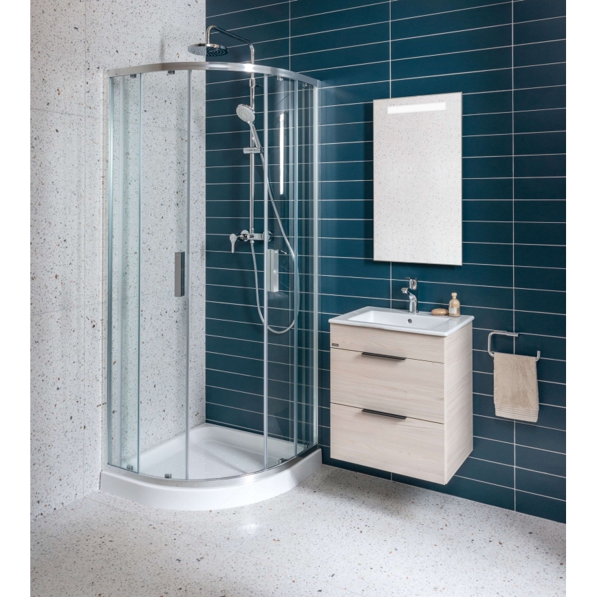 JIKA H4536021765141 - Bathroom cabinet with a basin CUBE 60,7x65 cm ash