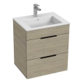 JIKA H4536121765141 - Bathroom cabinet with a basin CUBE 60,7x55 cm ash