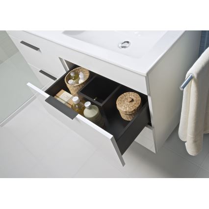 JIKA H4537621763001 - CUBE 80 cm White Bathroom Vanity Unit with Basin