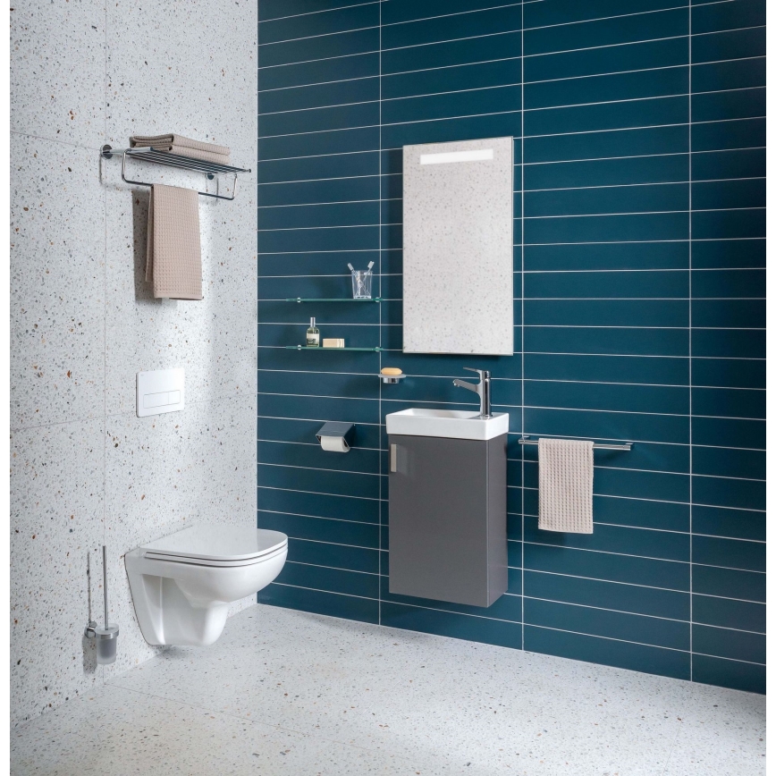 JIKA H45J5111753011 - Bathroom cabinet with a basin PETIT 58,5x38,6 cm grey