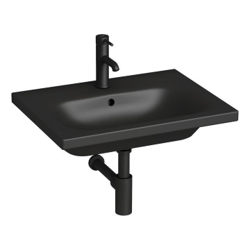 JIKA H8127137161041 - Wall-hung basin MIO 60x45 cm ceramics/matte black
