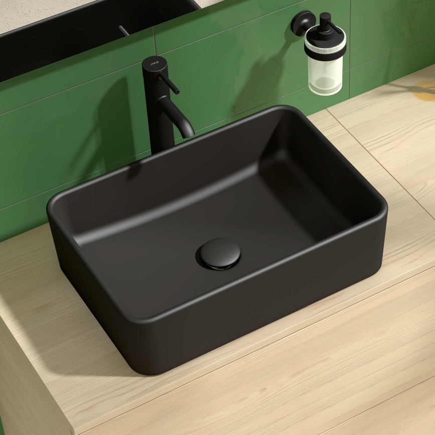 JIKA H8184237161121 - Countertop basin CUBITO 50x35 cm ceramics/matte black