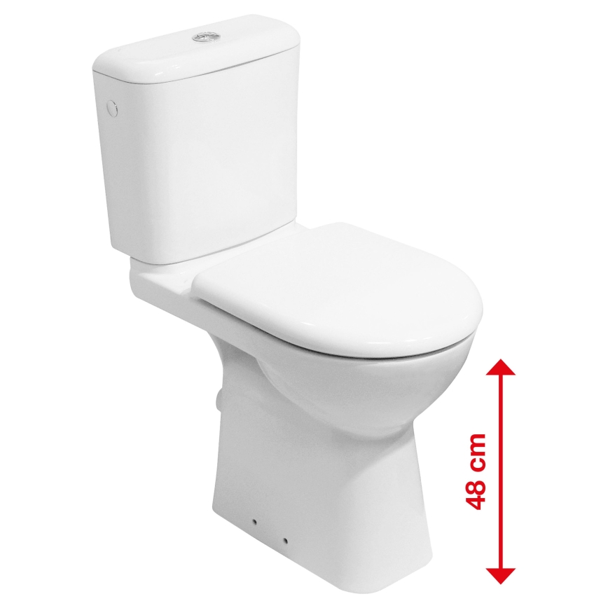 JIKA H8236160000001 - DEEP Ceramic Toilet Bowl / White