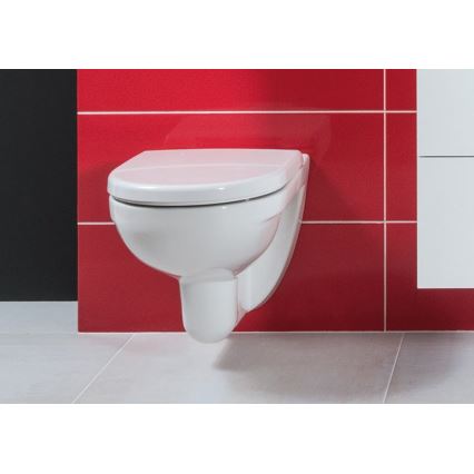 JIKA H8663850000001- Wall-hung toilet LYRA ceramic/white + toilet seat LYRA duroplast/white