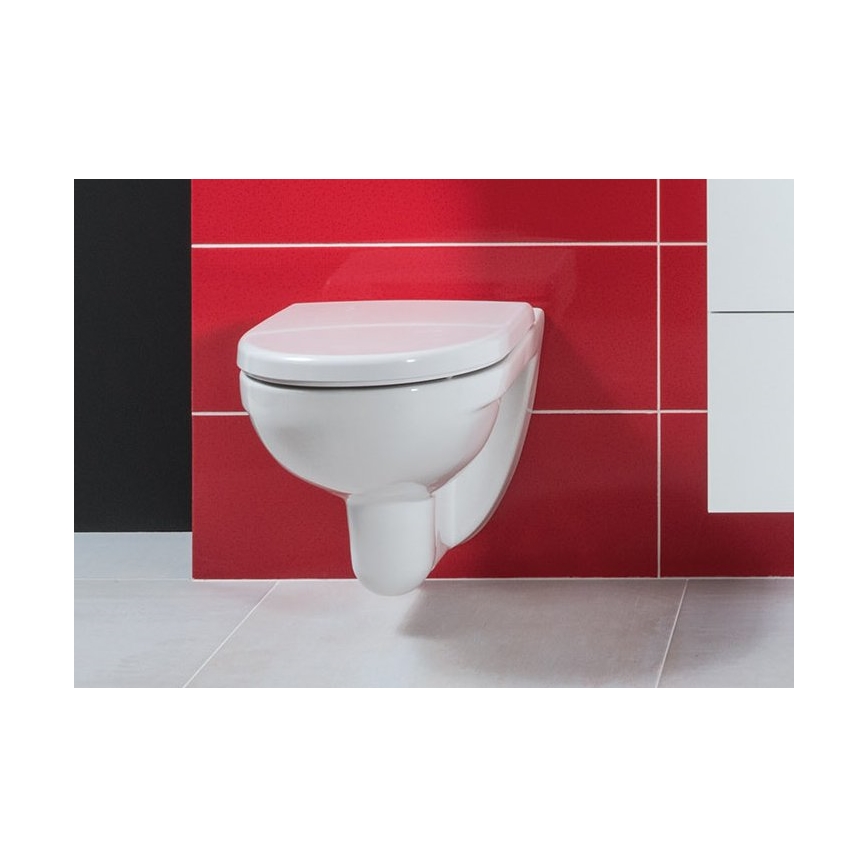 JIKA H8663850000001- Wall-hung toilet LYRA ceramic/white + toilet seat LYRA duroplast/white