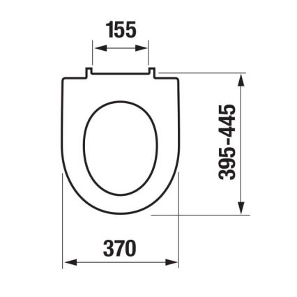 JIKA H8903850000631 - Toilet seat SoftClose LYRA duroplast/white