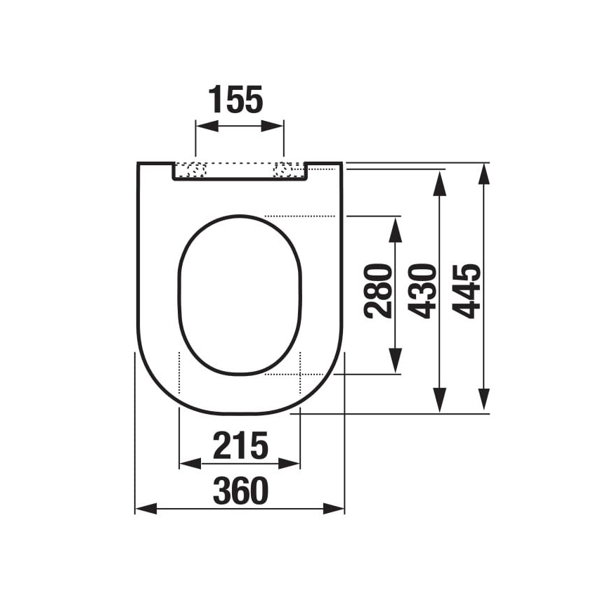 JIKA H8917150000631 - Toilet seat MIO duroplast/white