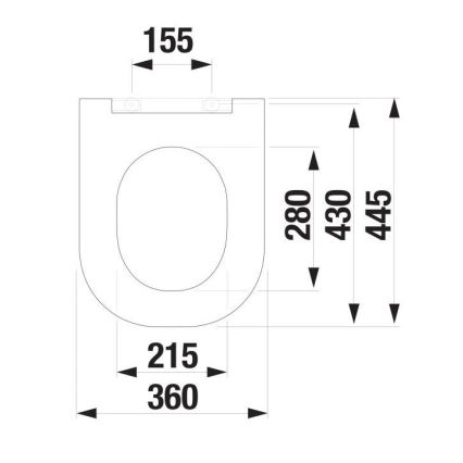 JIKA H8917167160631 - Toilet seat SoftClose MIO duroplast/matte black