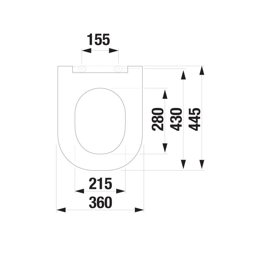 JIKA H8917167160631 - Toilet seat SoftClose MIO duroplast/matte black