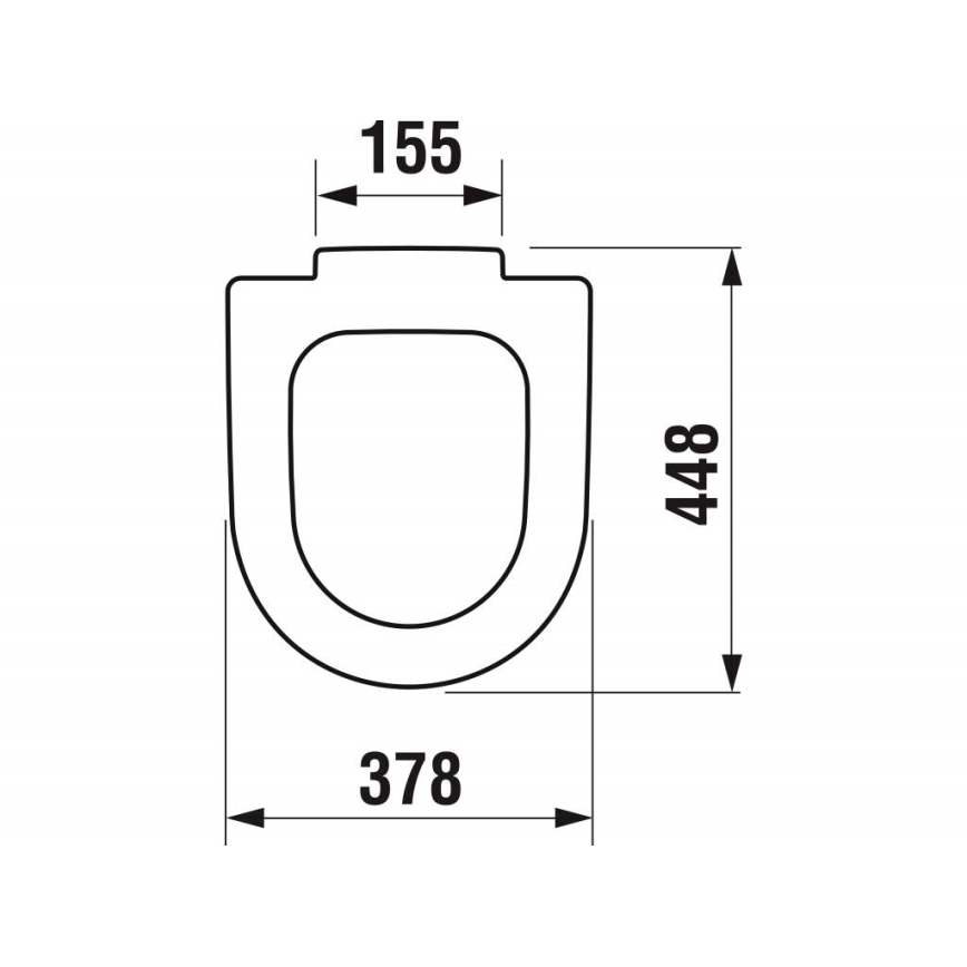 JIKA H8932823000631 - Toilet seat DEEP Duroplast/white