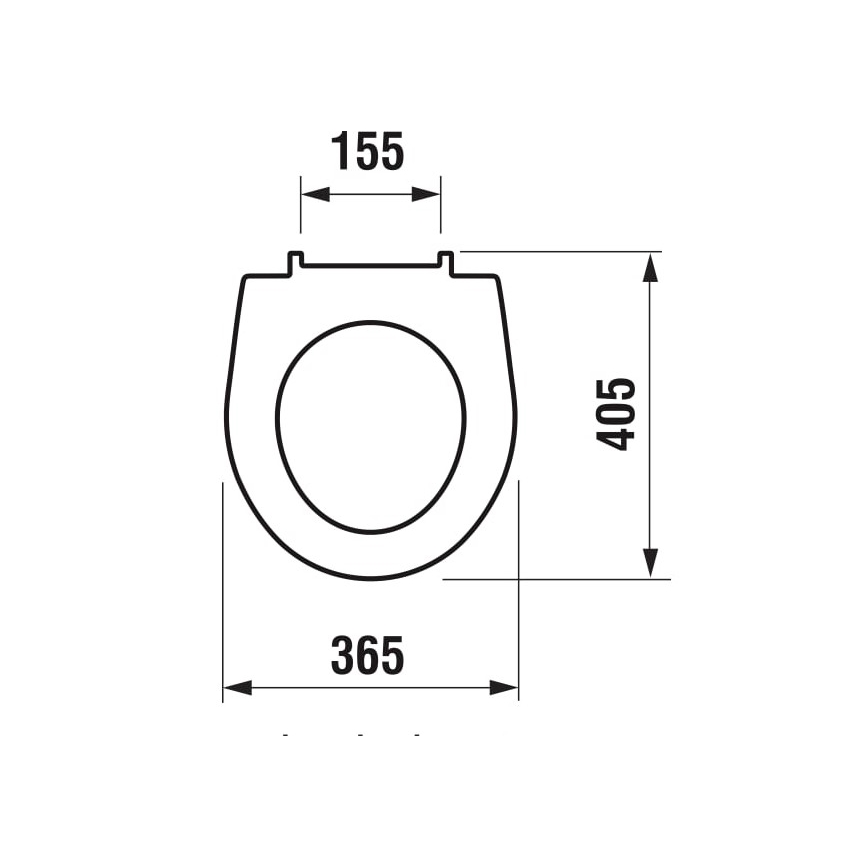 JIKA H8933803000631 - LYRA Duroplast Toilet Seat, White