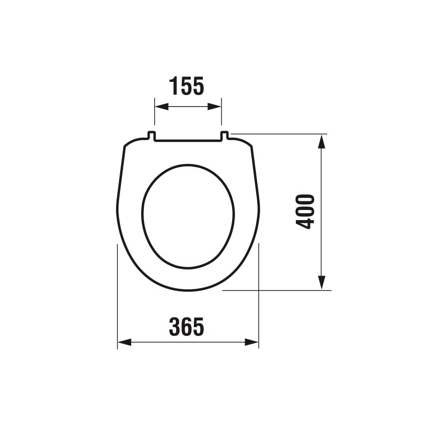 JIKA H8933830000001 - LYRA Thermoplastic Toilet Seat/White