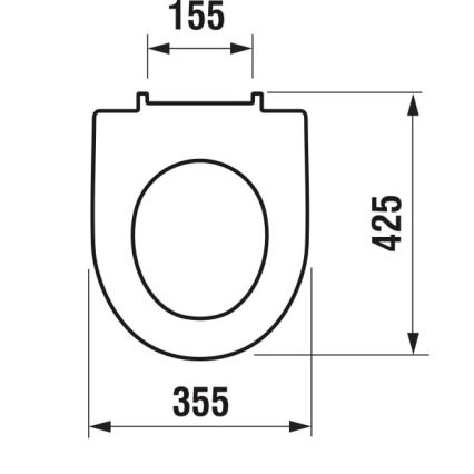 JIKA H8933843000631 - LYRA Duroplast Toilet Seat / White