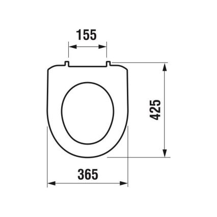 JIKA H8933870000001 - Toilet seat LYRA thermoplastic/white