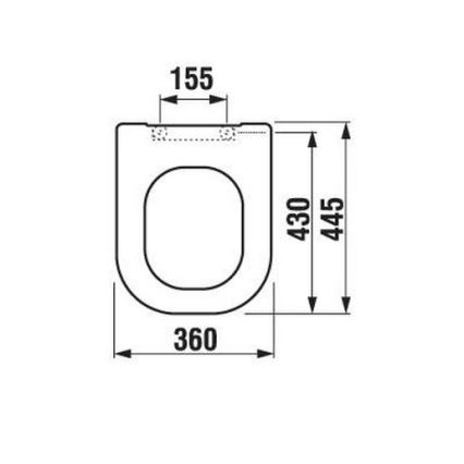 JIKA H8936103000631 - DEEP Duroplast toilet seat, white